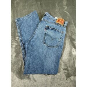 Levis 527 Slim Bootcut Jeans Men's 36x29 Medium Wash Blue Denim 05527-0693